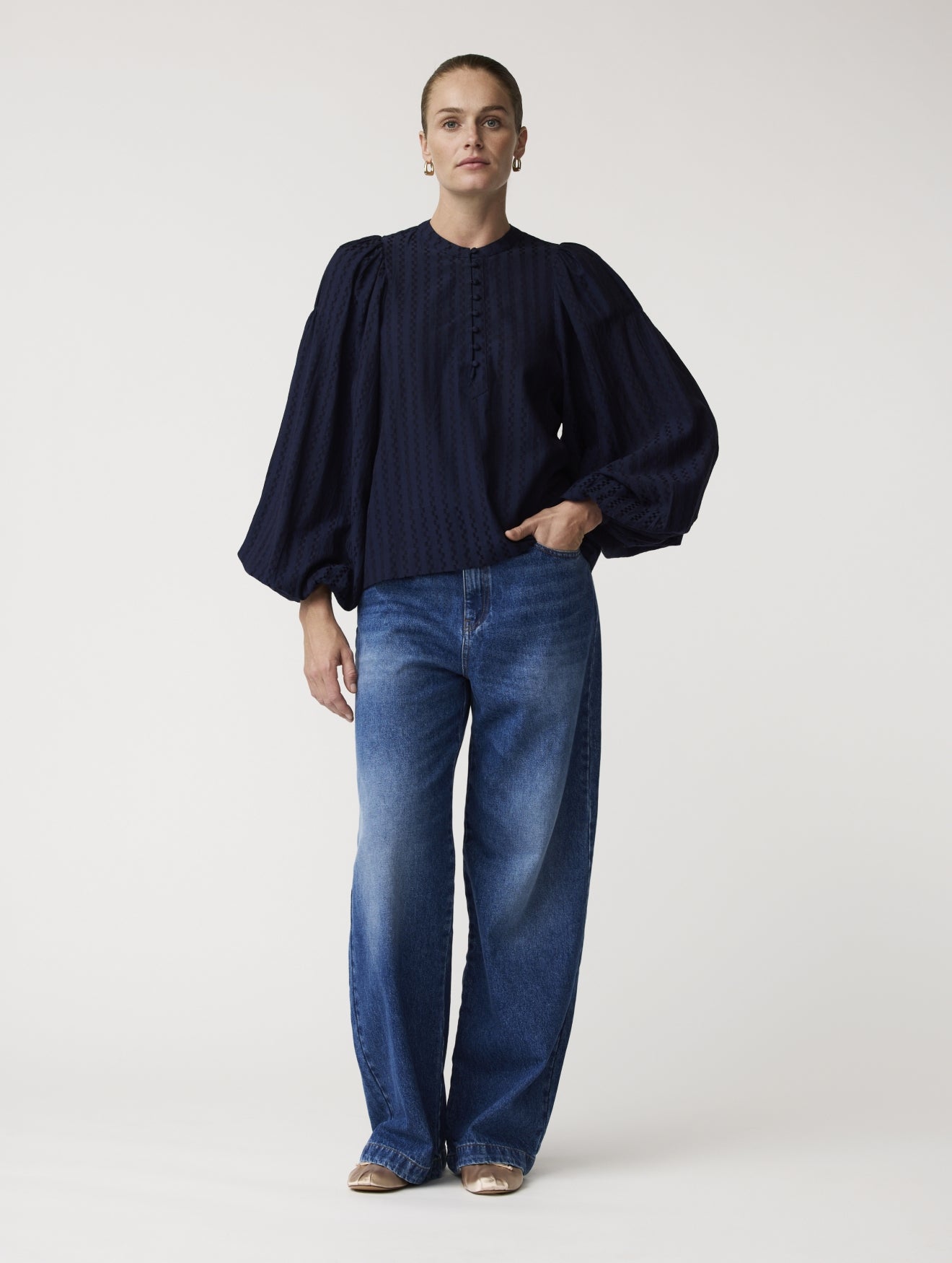 Hyssop top | Midnight blue