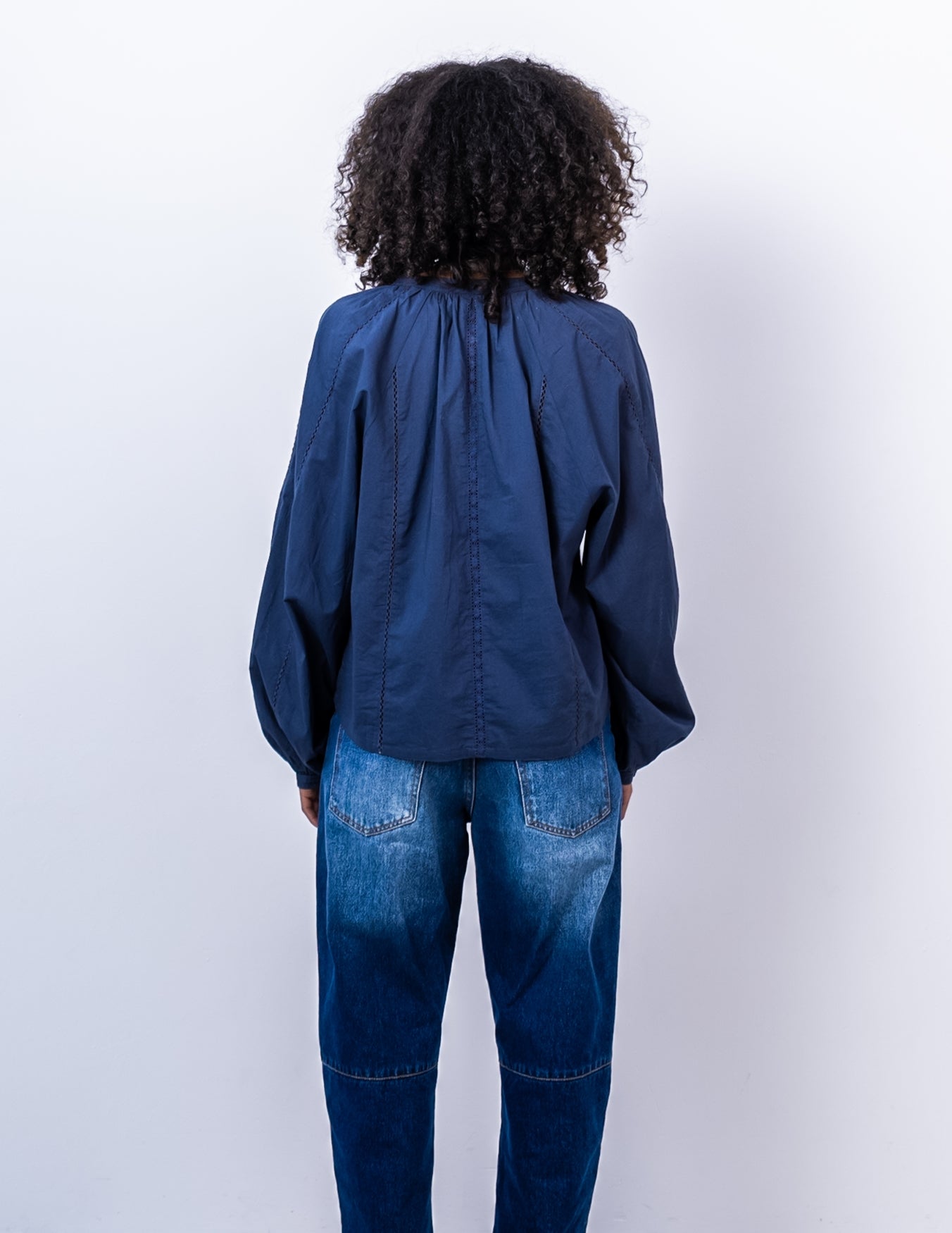 Hibiscus Top | Navy