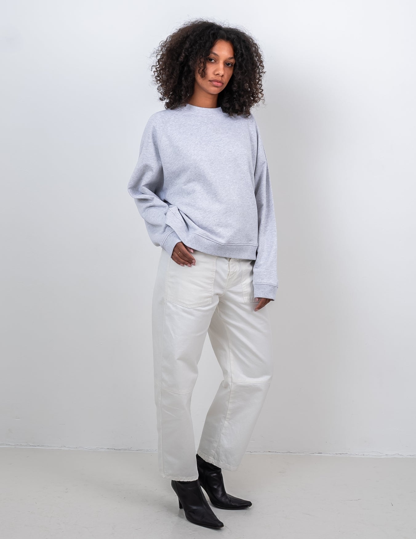Koralia logo Sweater | Light Grey Melange