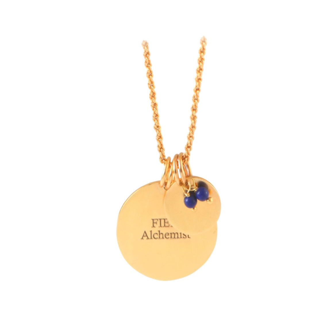 Double coin necklace