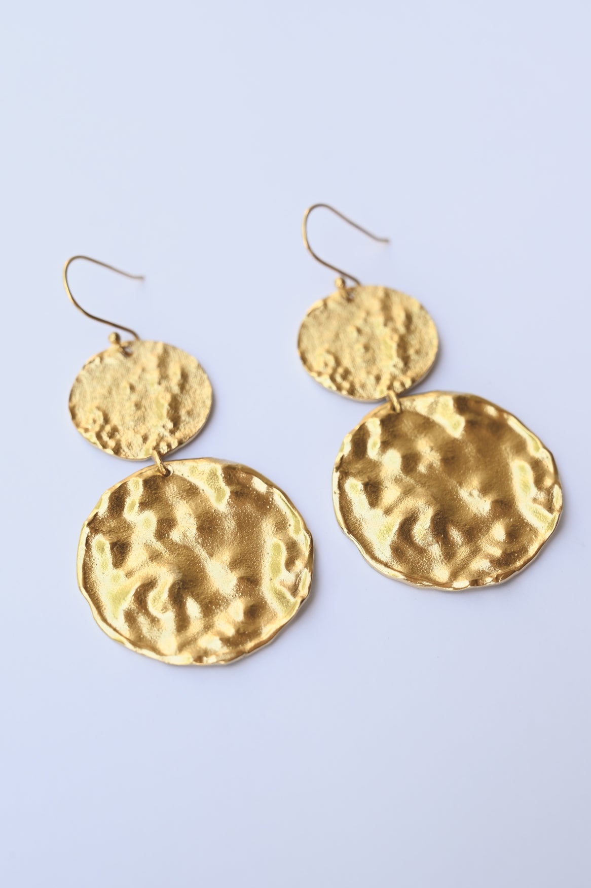 Double coin earring | Gold