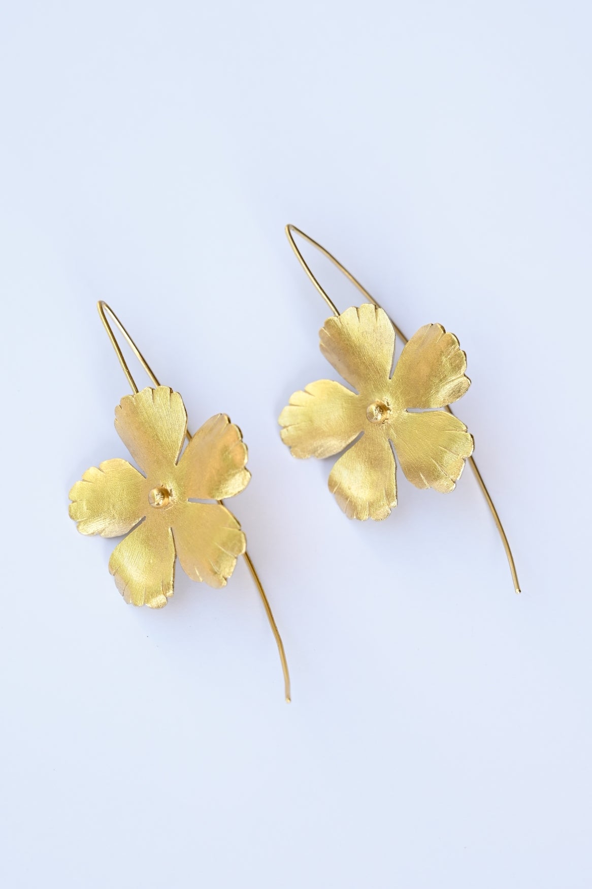 Flower earring-hook