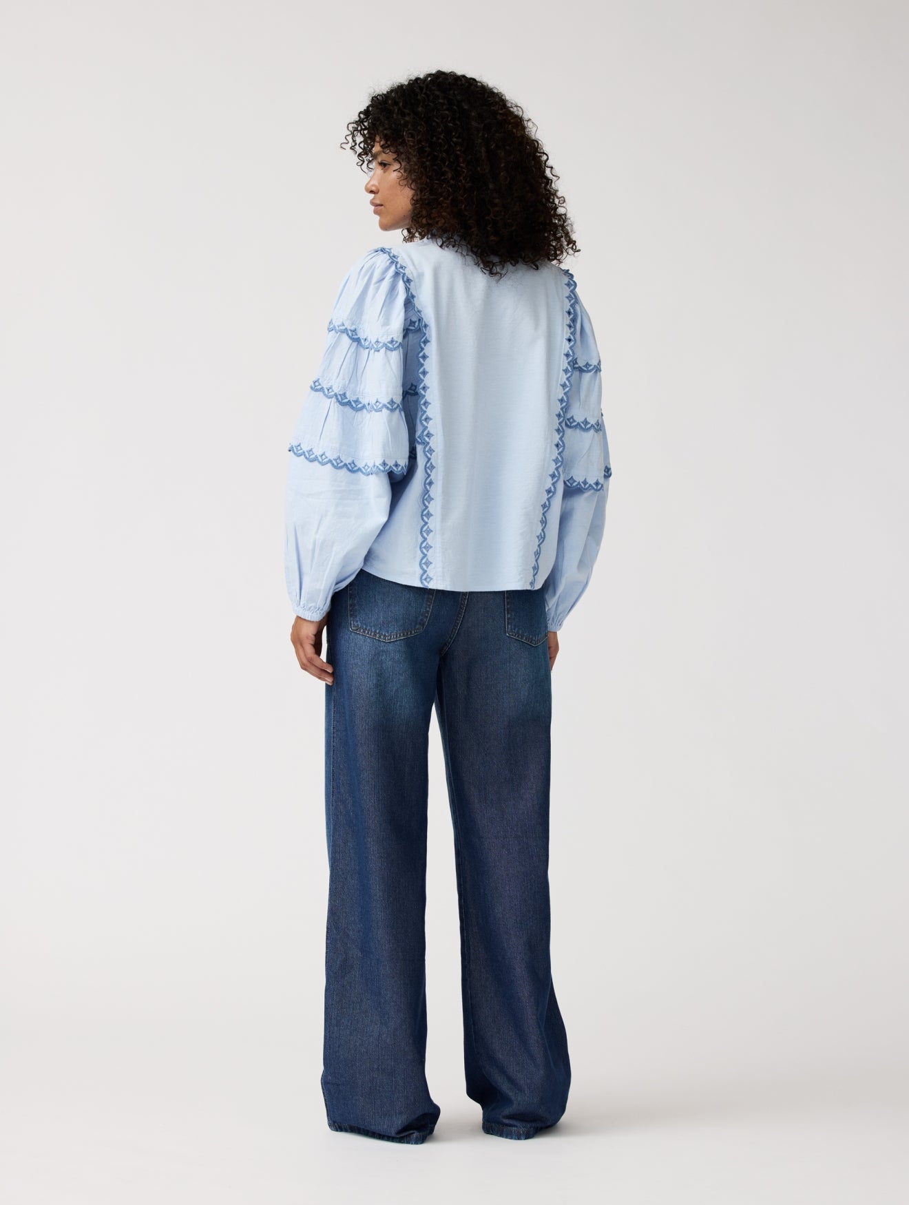 Milly Blouse | Sky blue