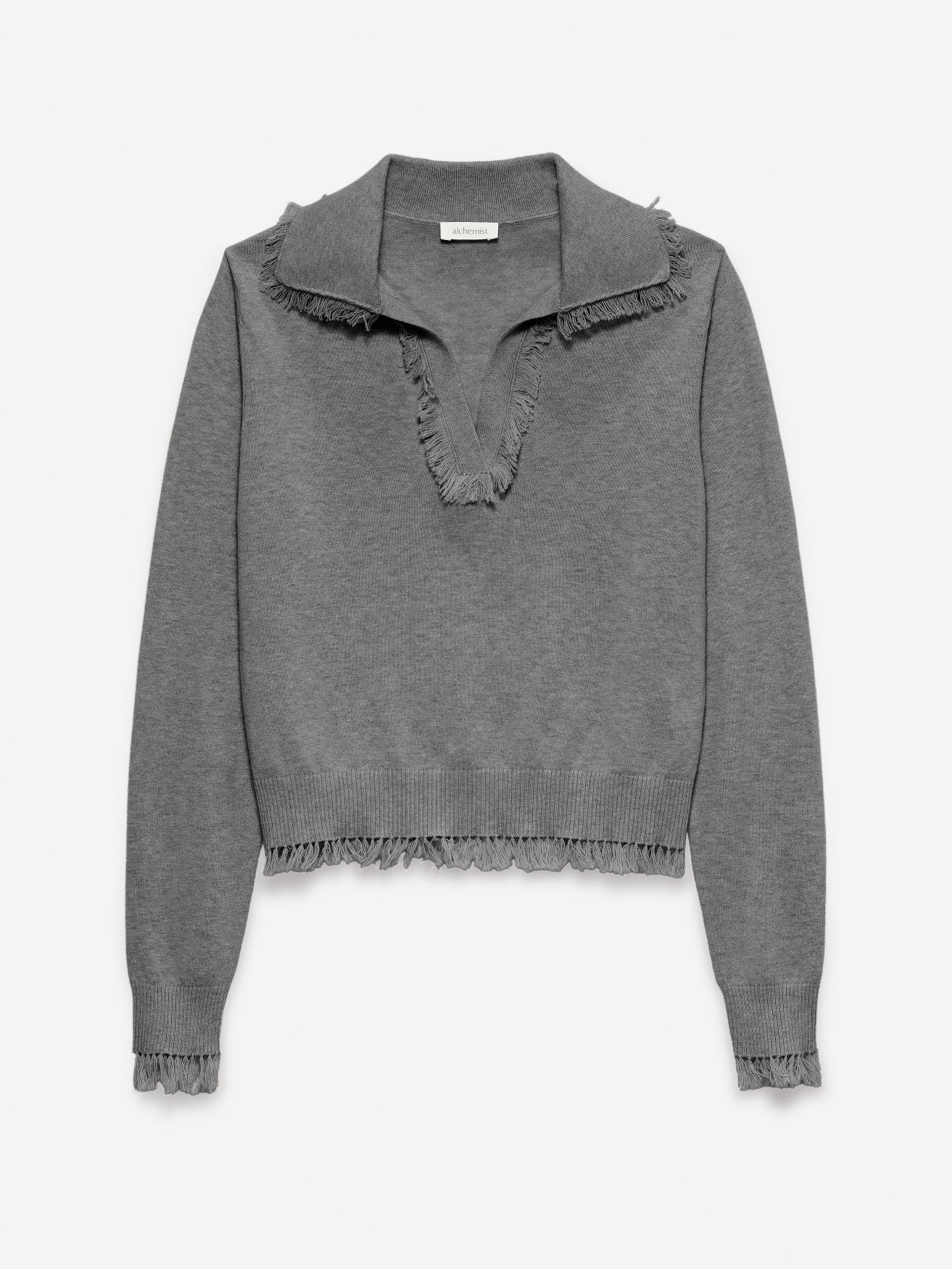 Ava Pullover | Dark grey melange
