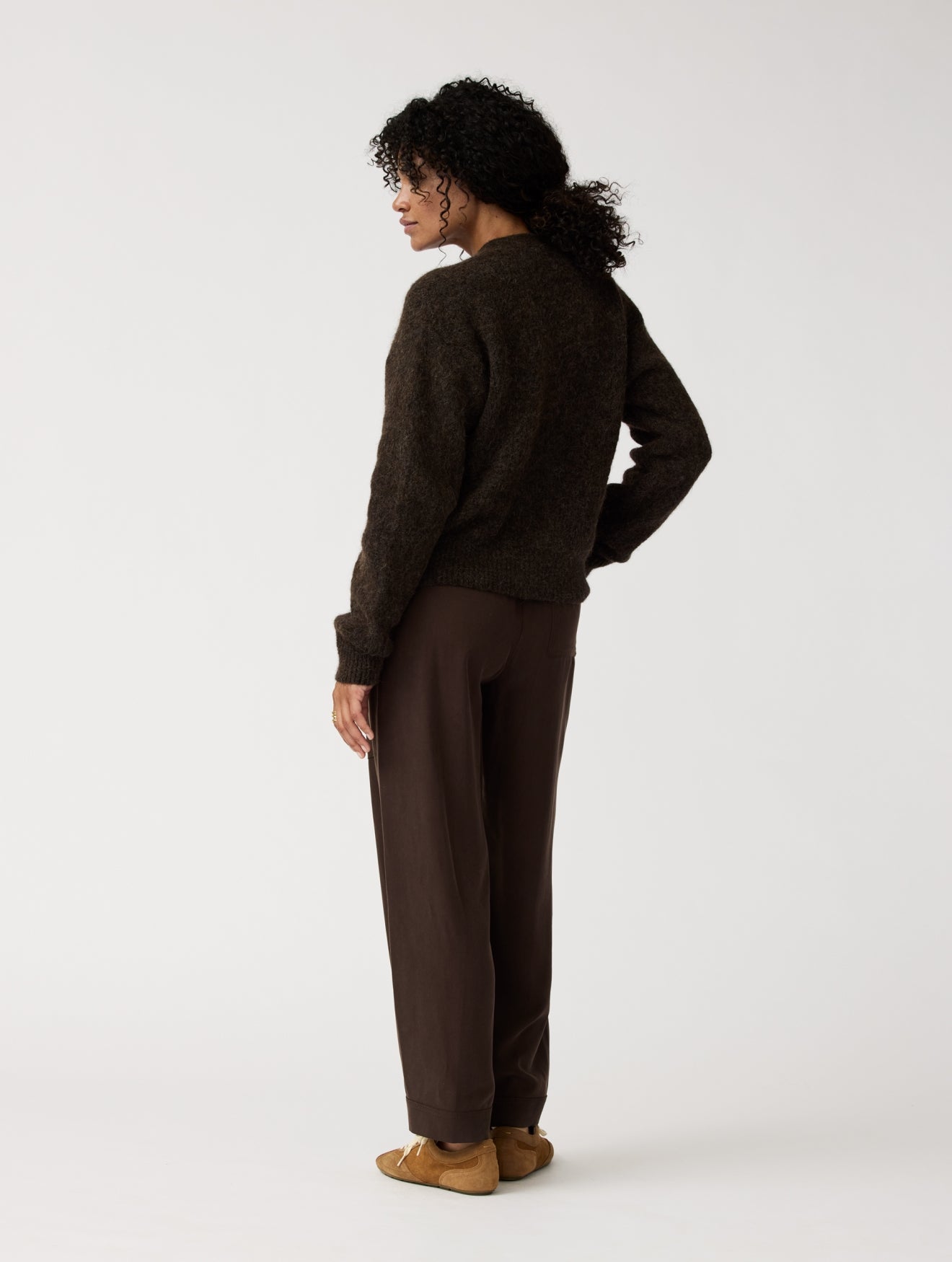Jade Cardigan | Dark brown