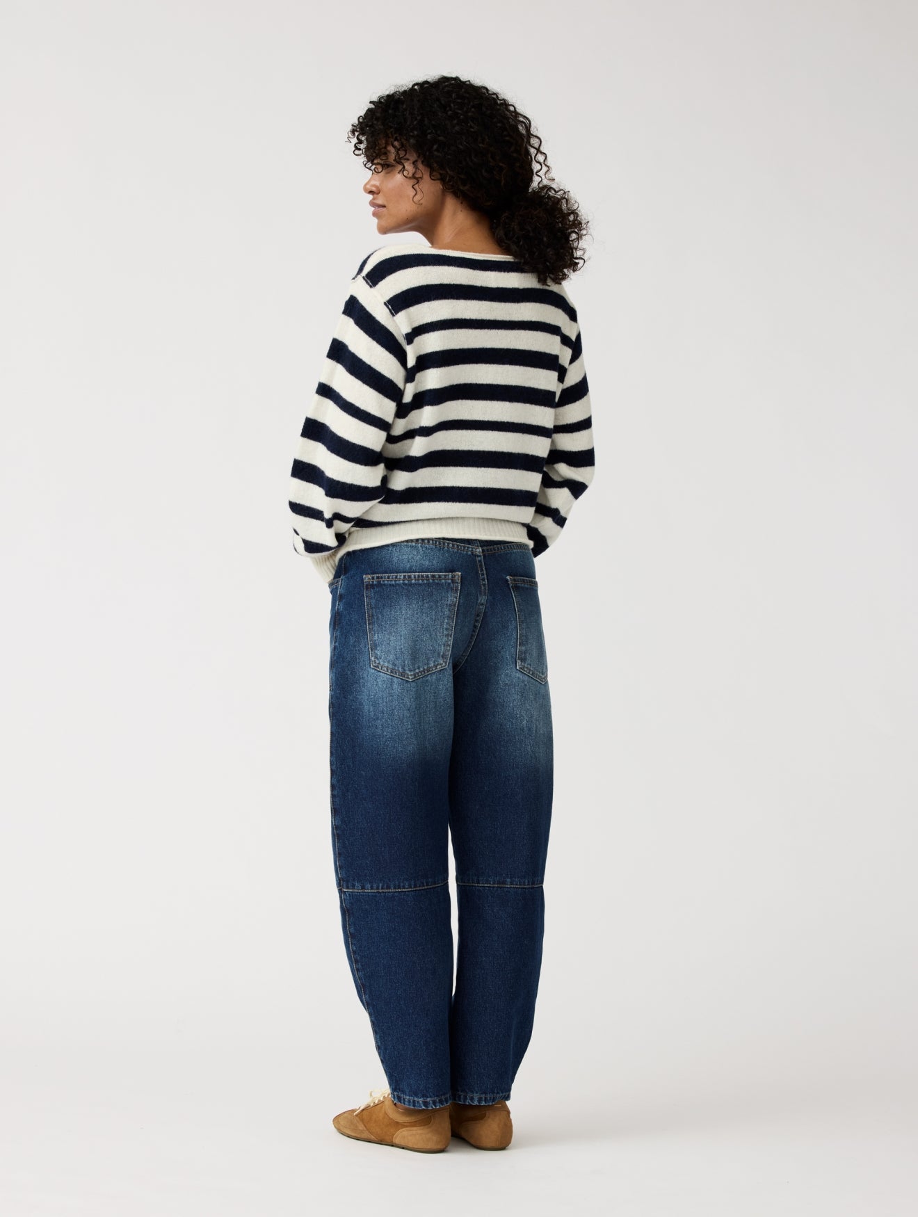 Lupin Pullover | Ecru/Navy