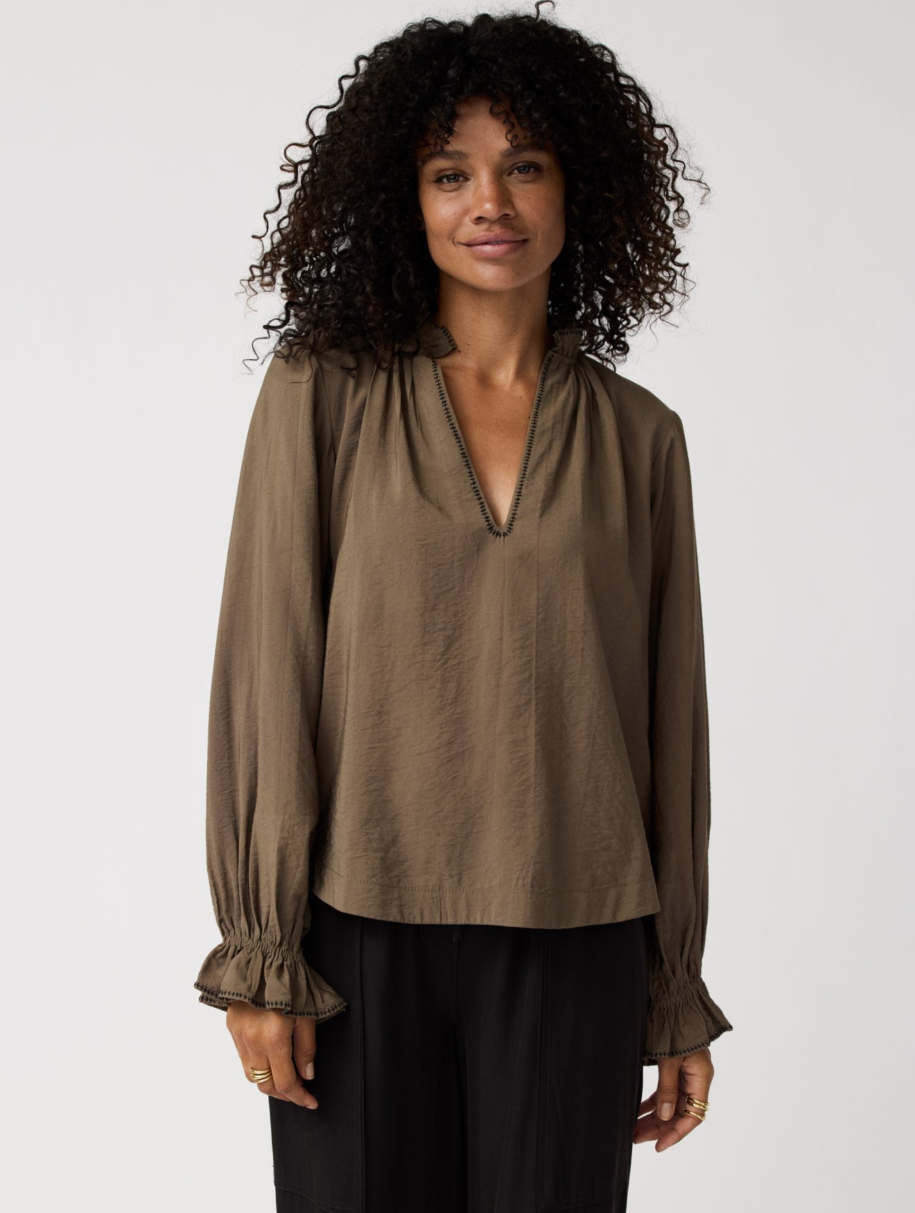 Ella Top | Khaki
