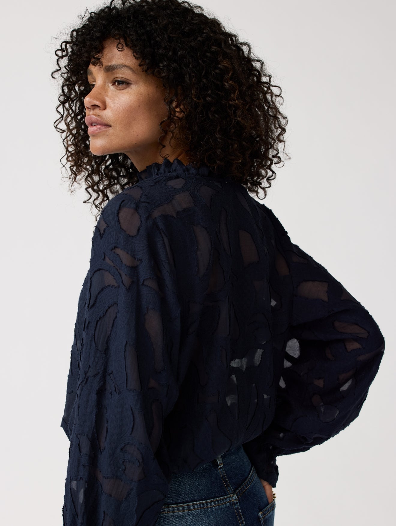 Ella Top | Navy