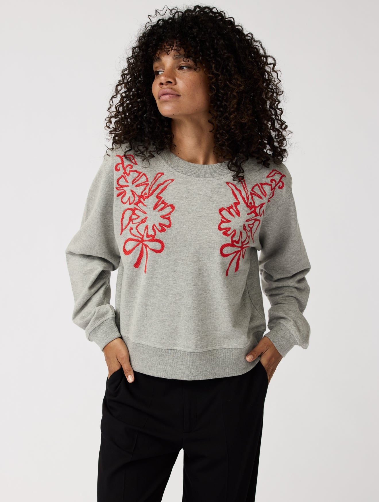 Nella Sweater | Grey melange