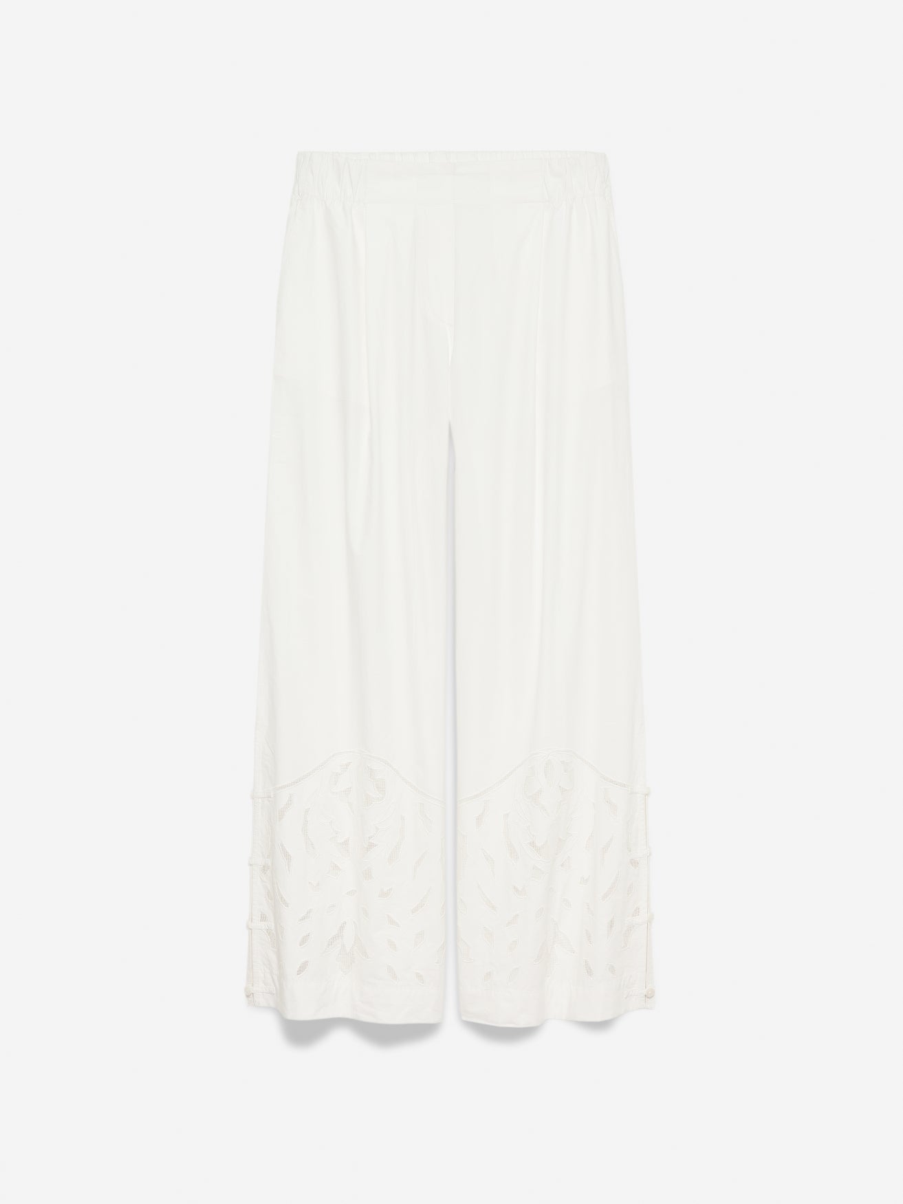 Pants Moonflower embr | Very white