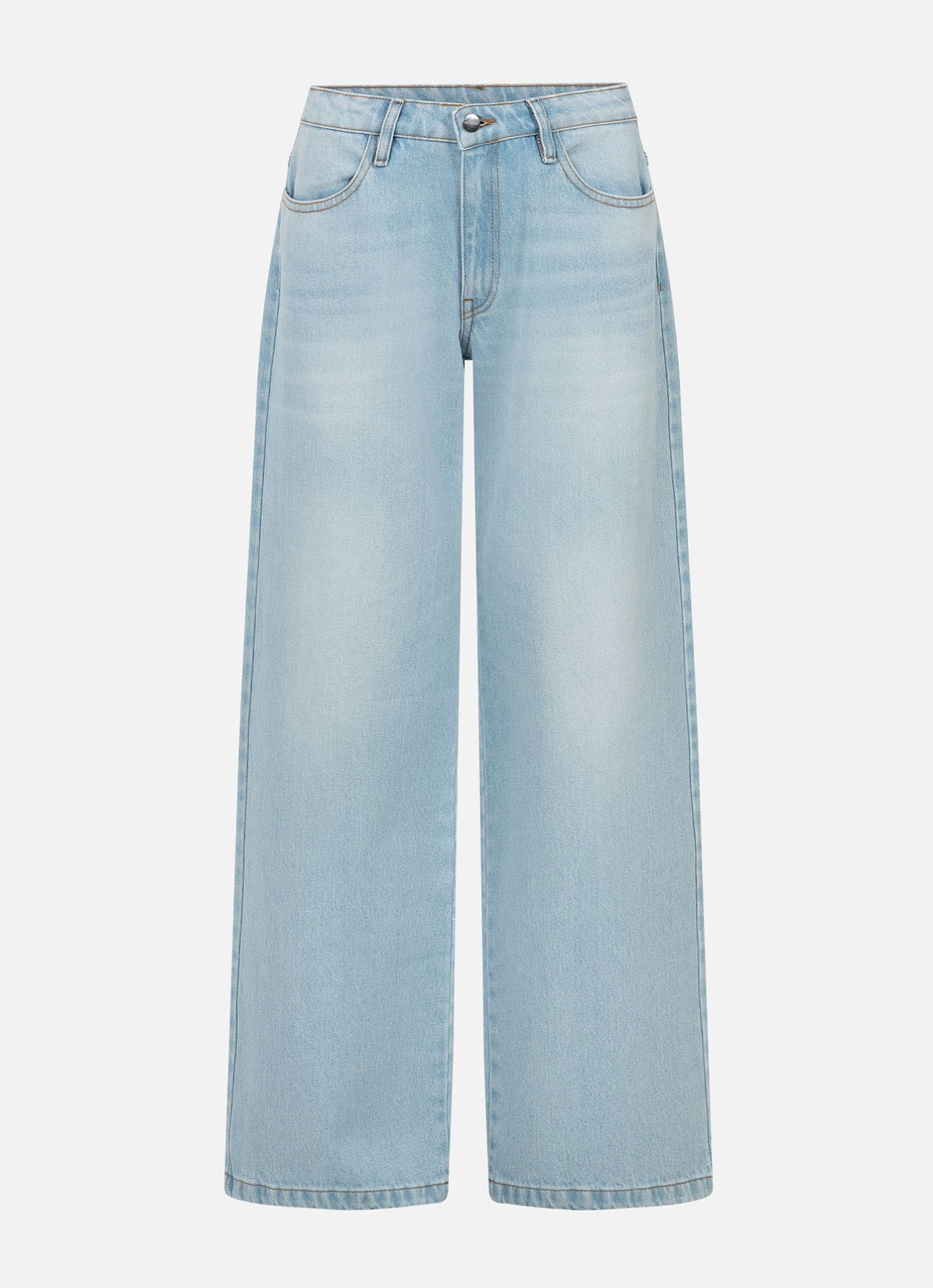 Star wide leg denim pants