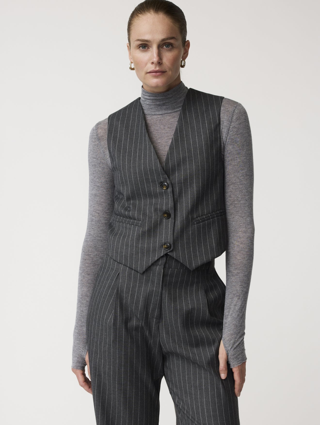 Cara pinstripe pants