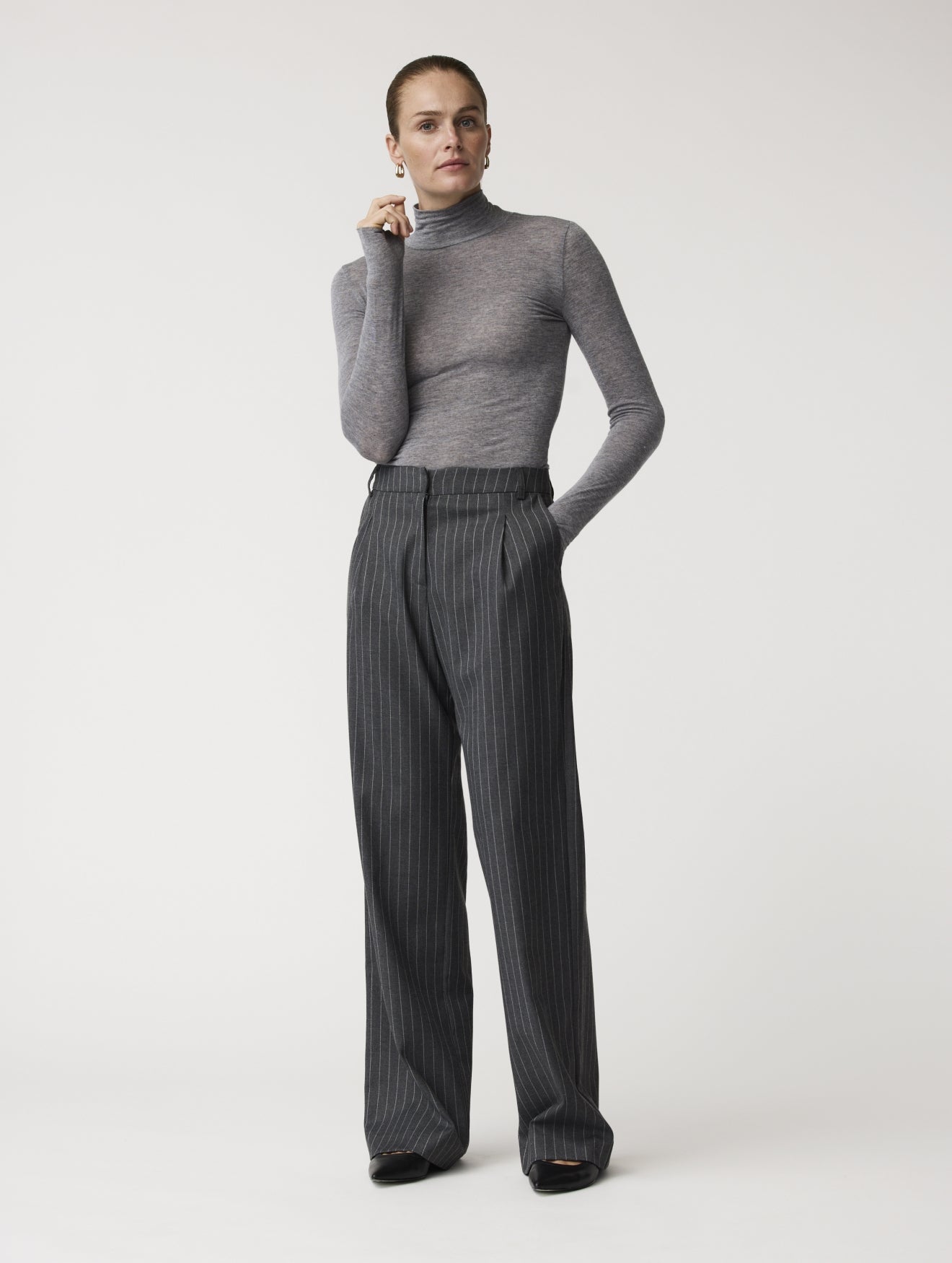 Cara pinstripe pants