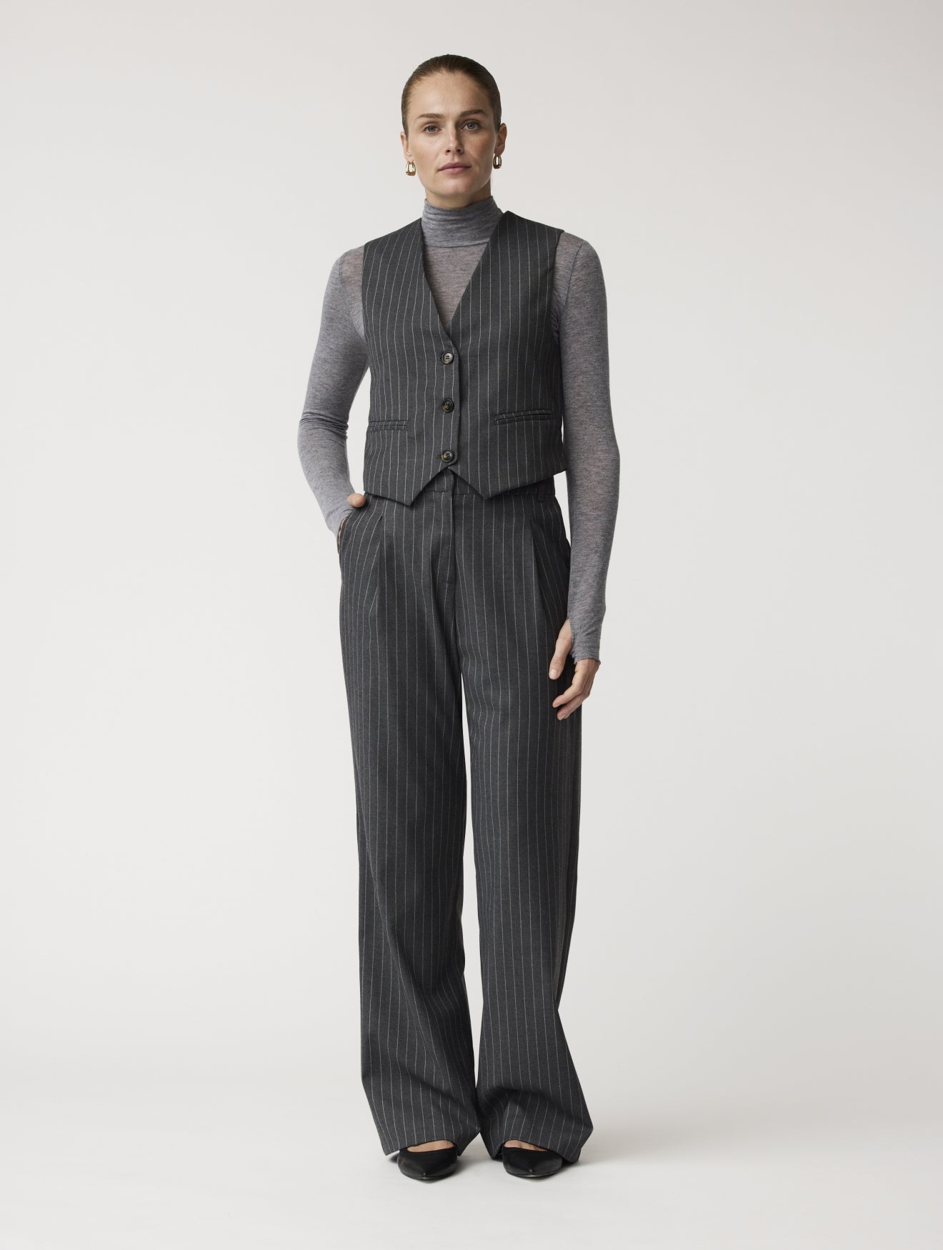 Cara pinstripe pants