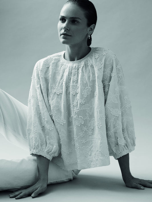 Cilantro Top | Ecru