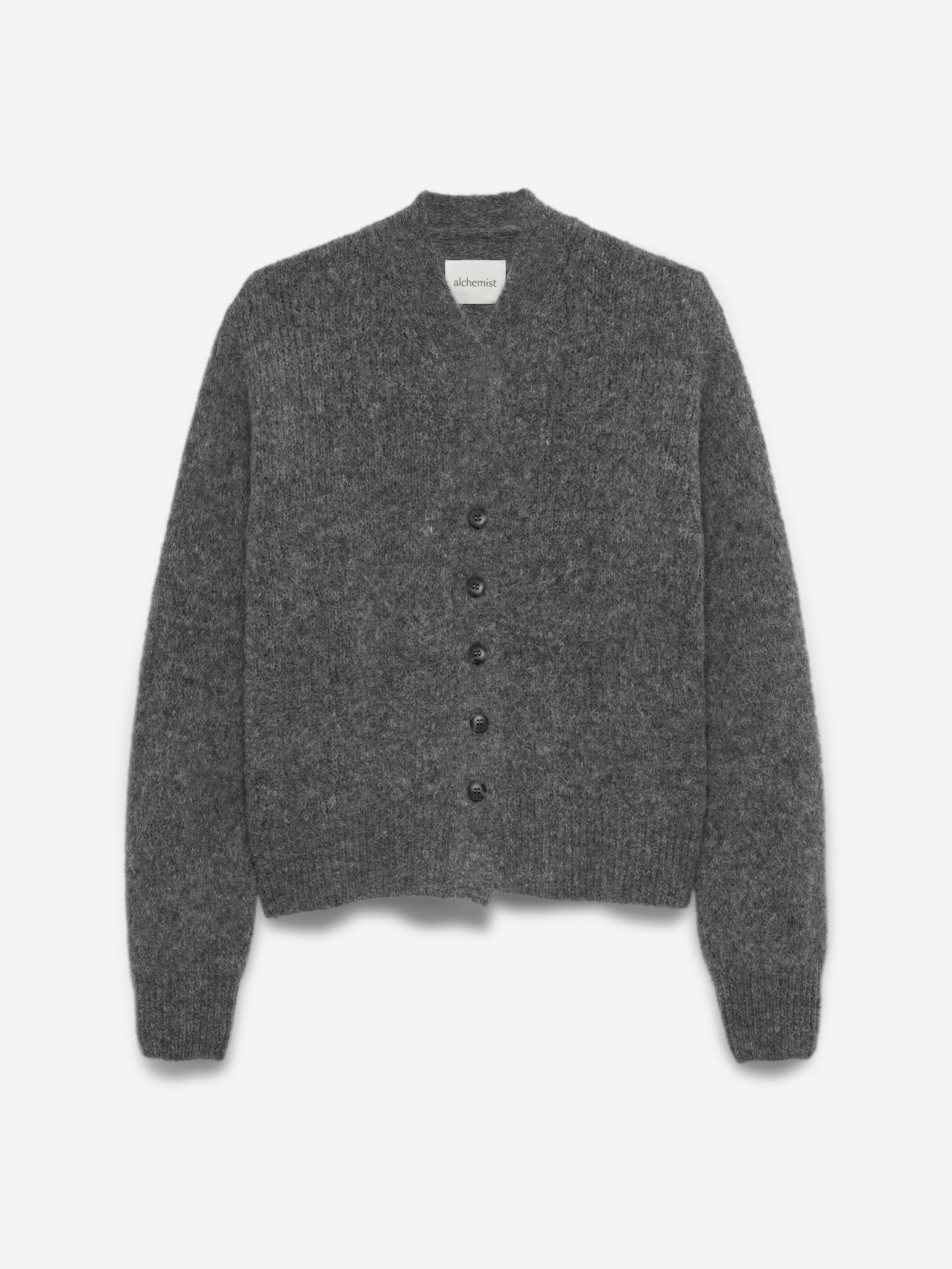 Jade Cardigan | Dark grey melange
