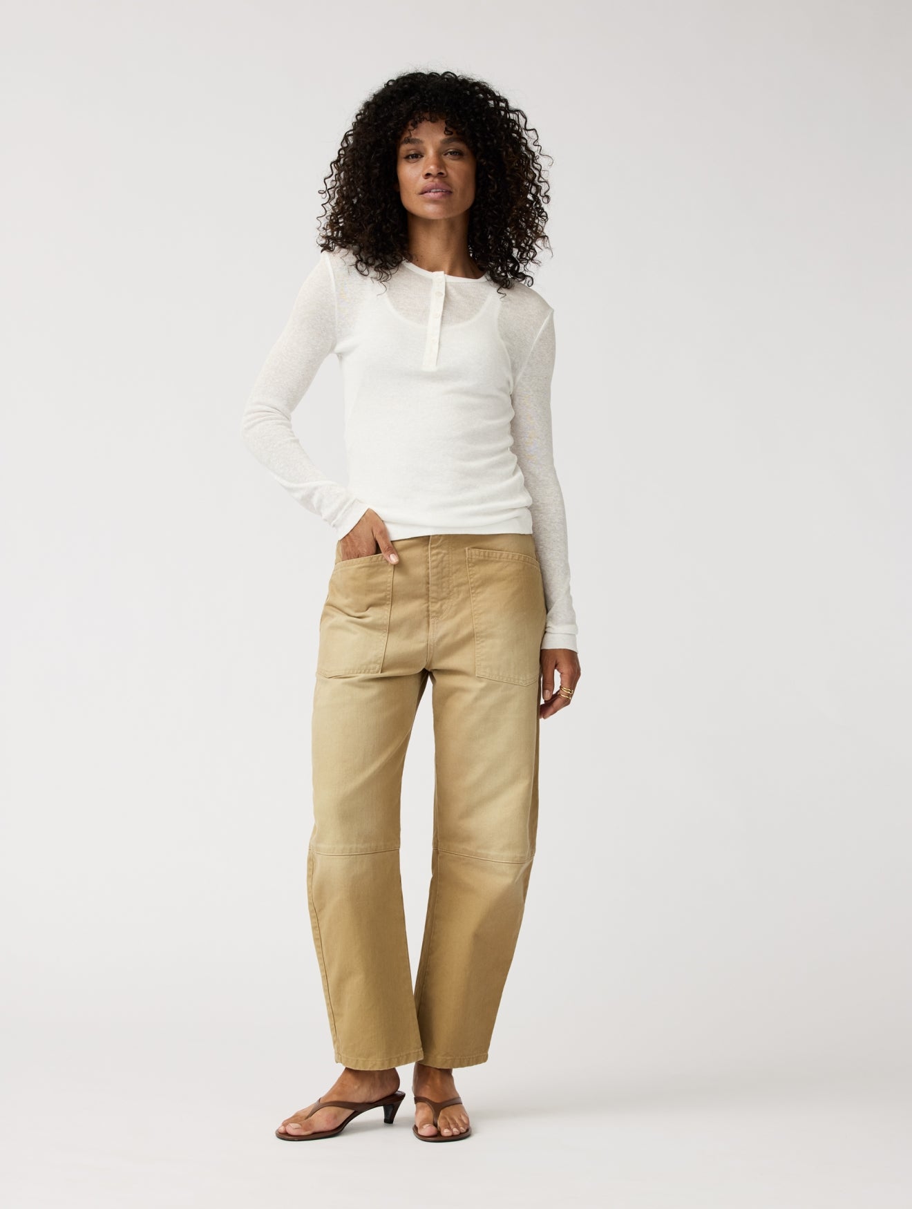 Heather Pants | Sand