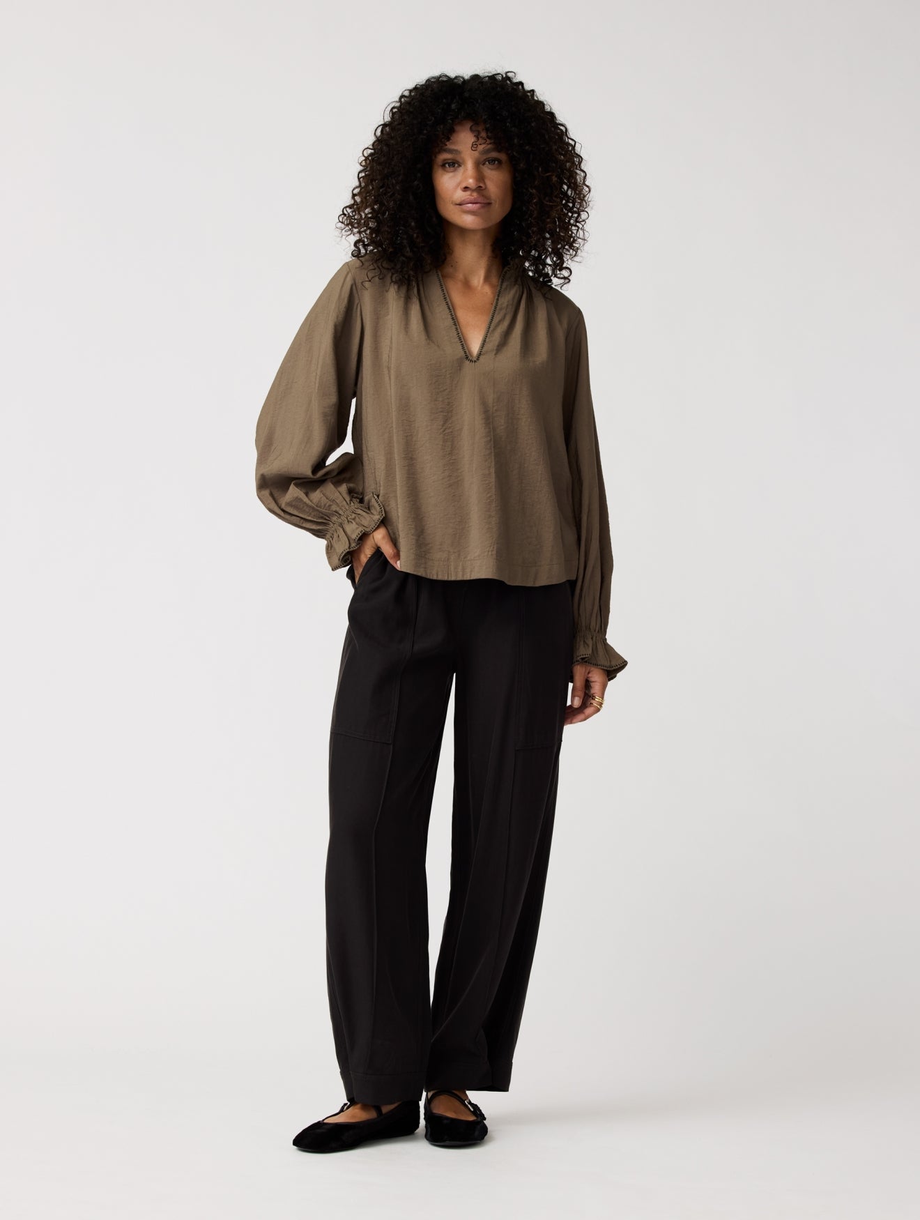 Ella Top | Khaki