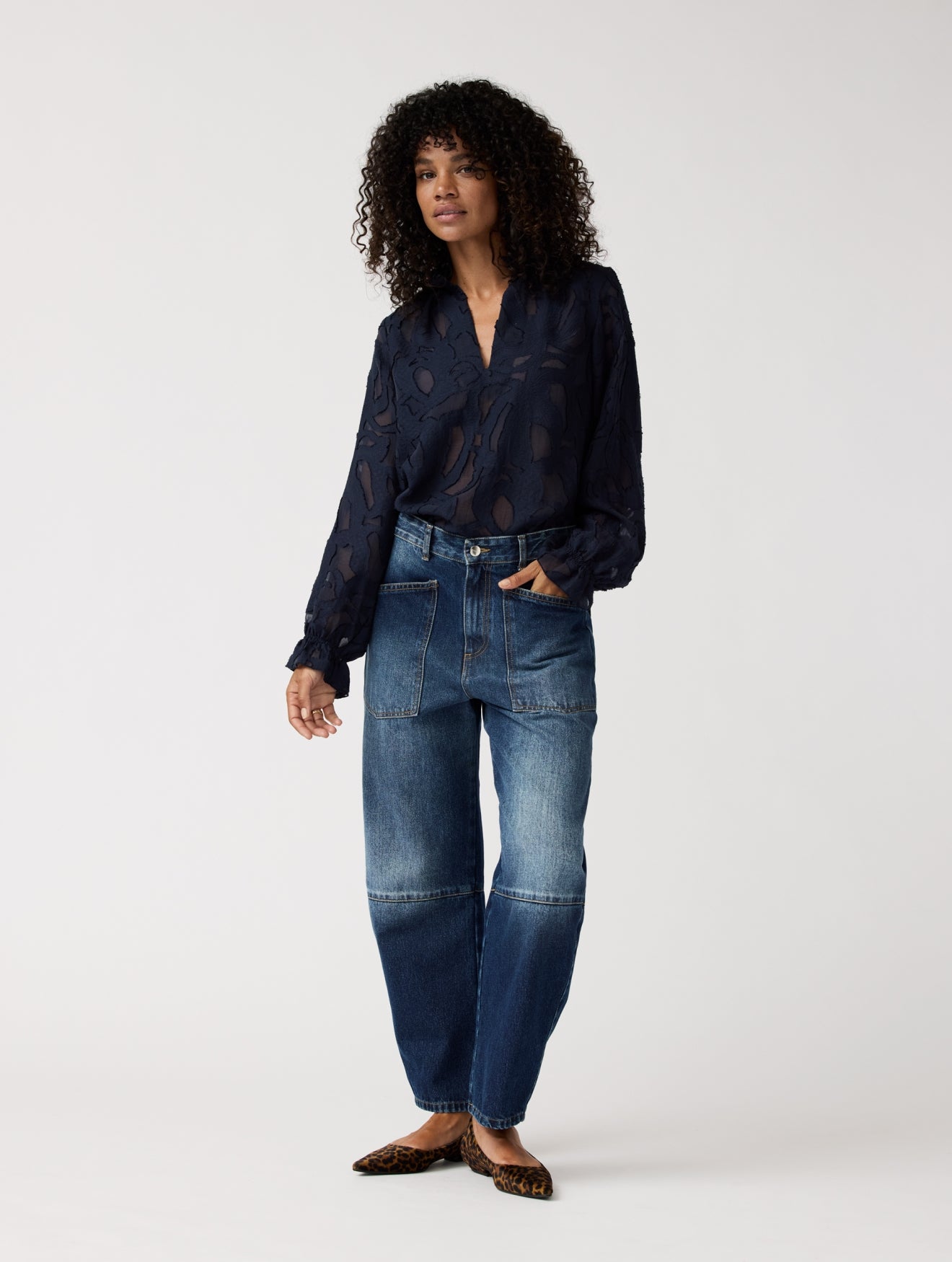 Ella Top | Navy