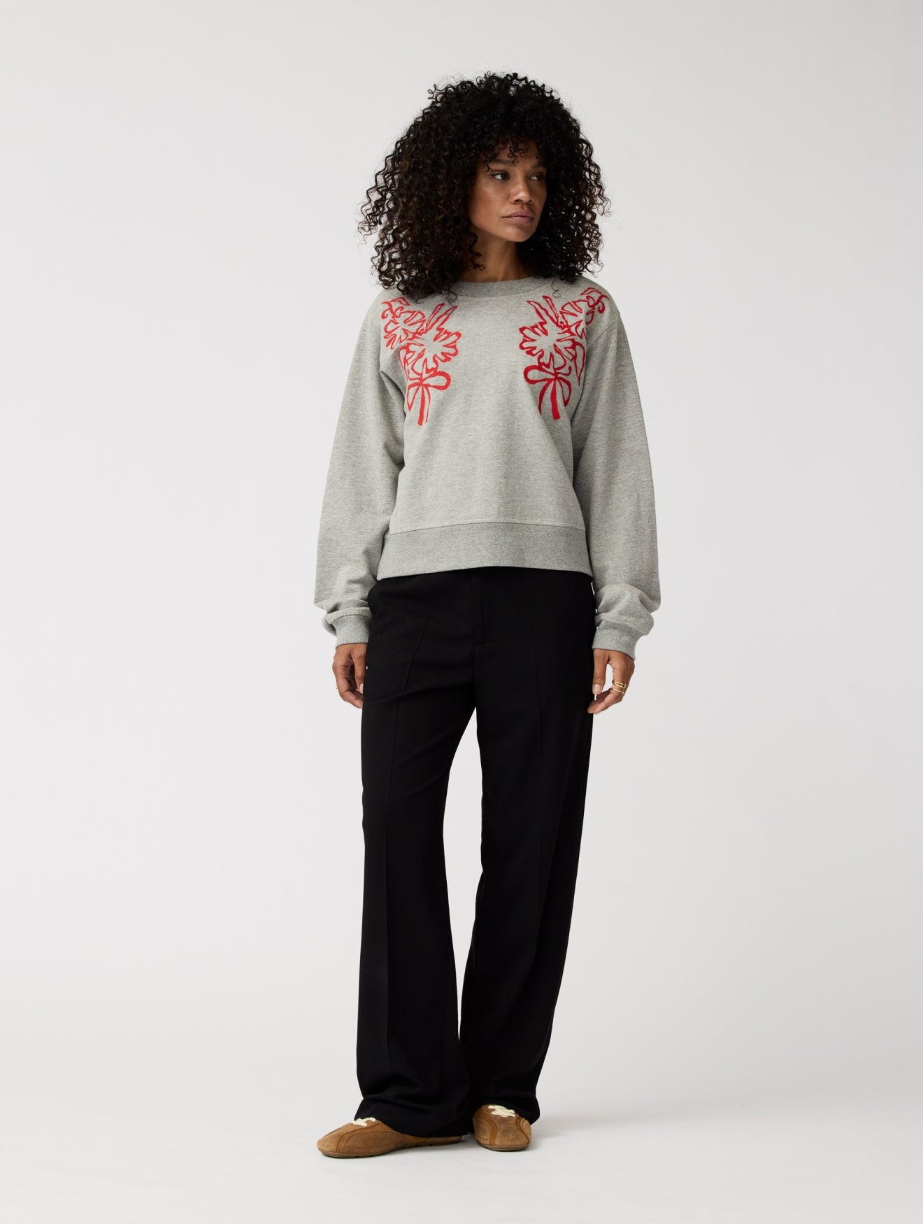 Nella Sweater | Grey melange