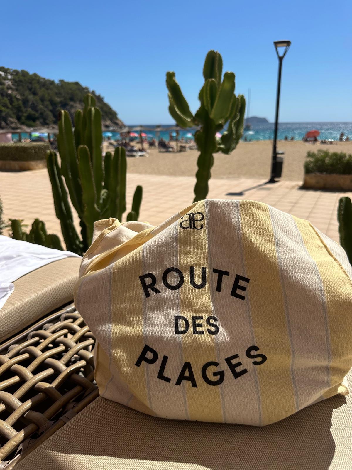 Beach Bag | Butter Yellow striped