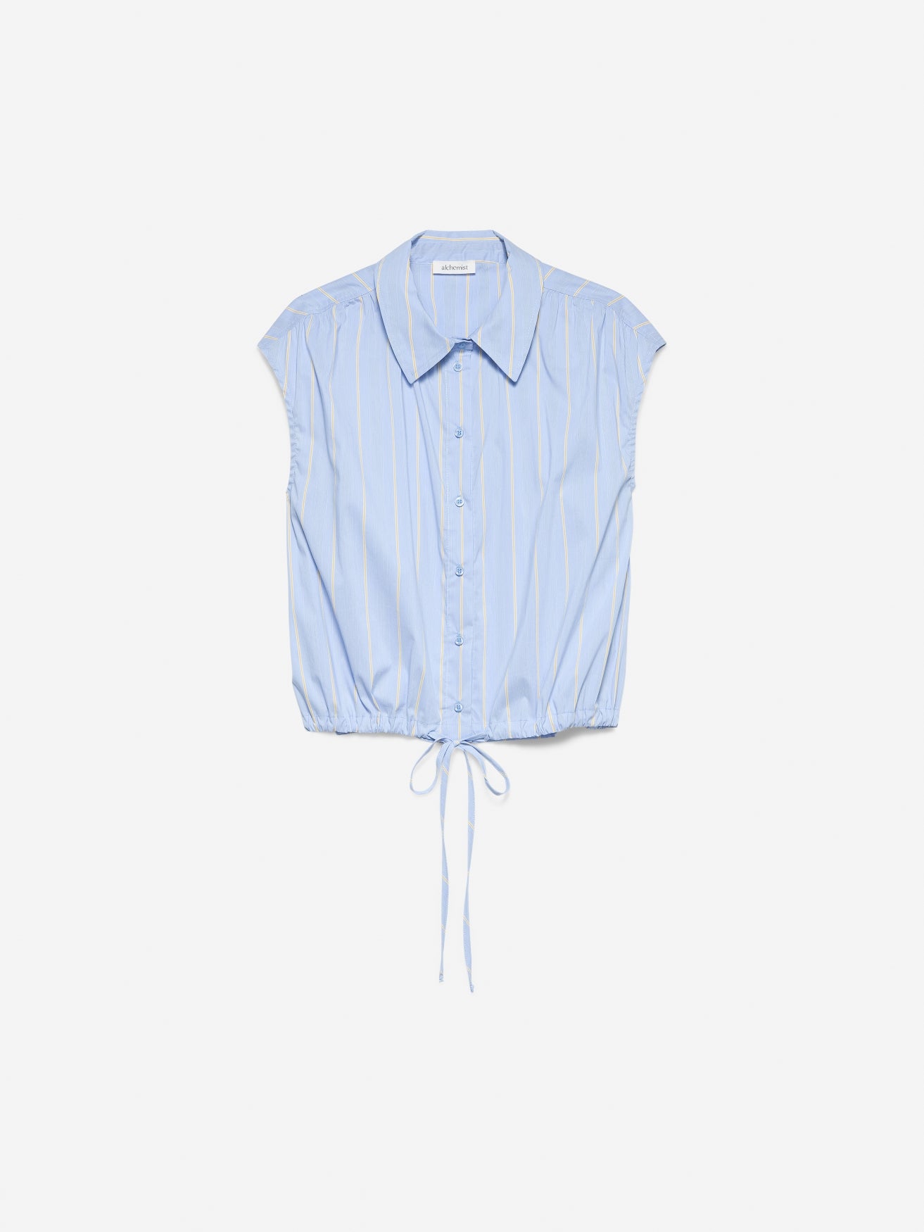 Blouse Flora | Stripe Sky blue/Rose