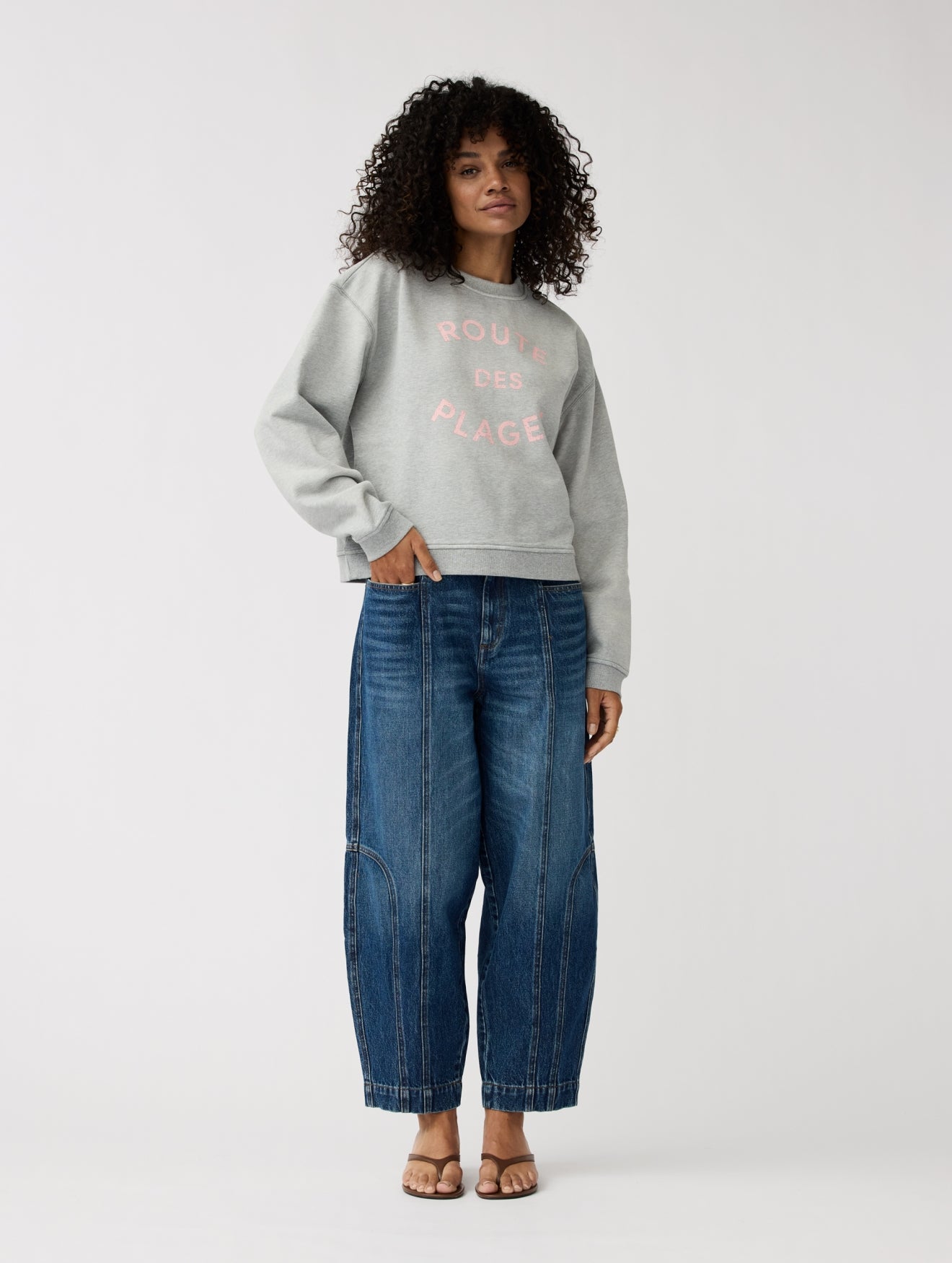 Pants Abbi | Mid-Blue-Vintage