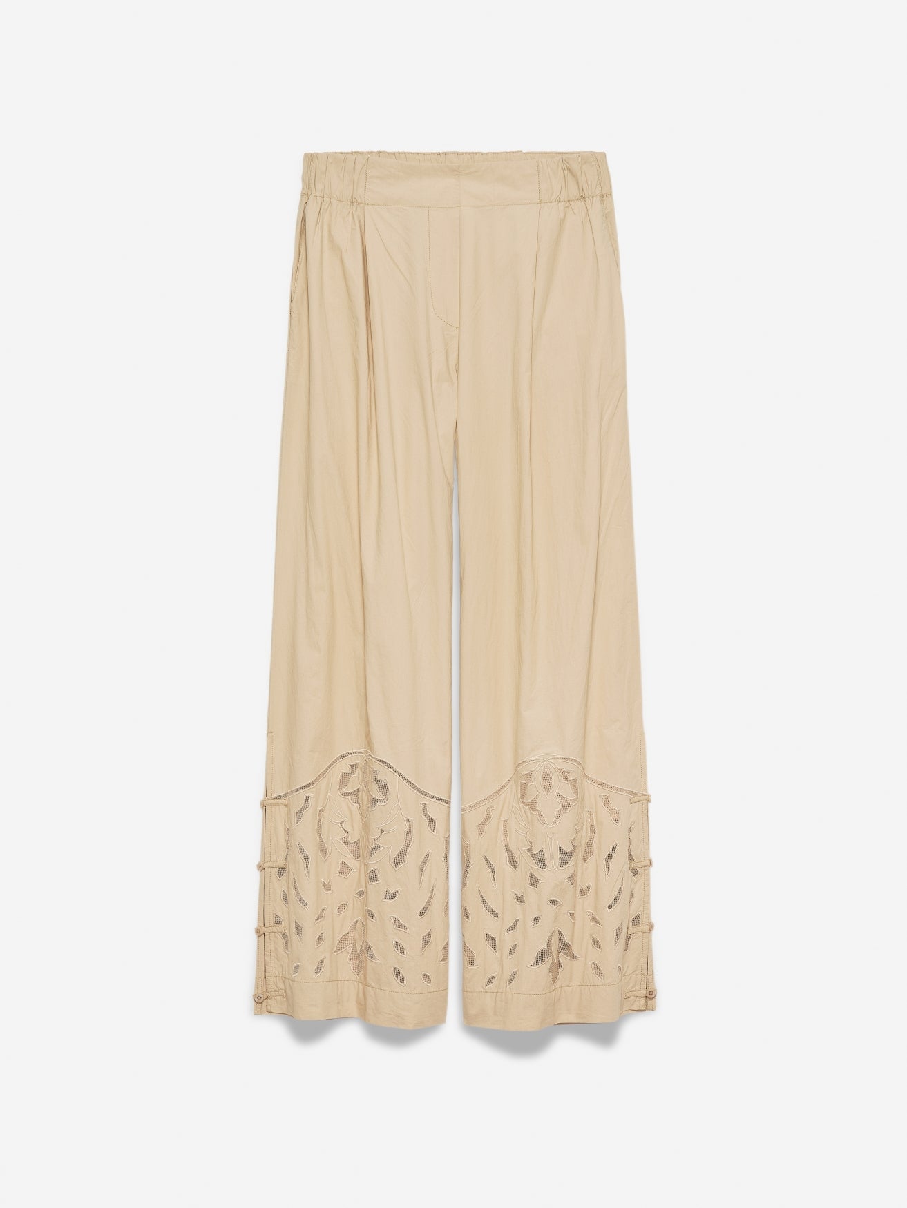 Pants Moonflower embr | Sand