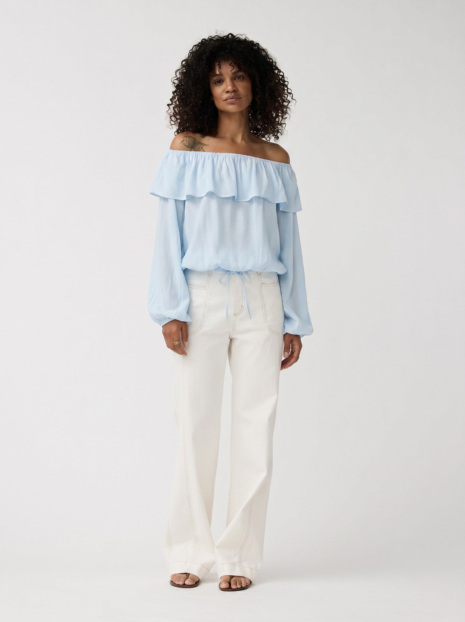 Top Pomme | Faded blue