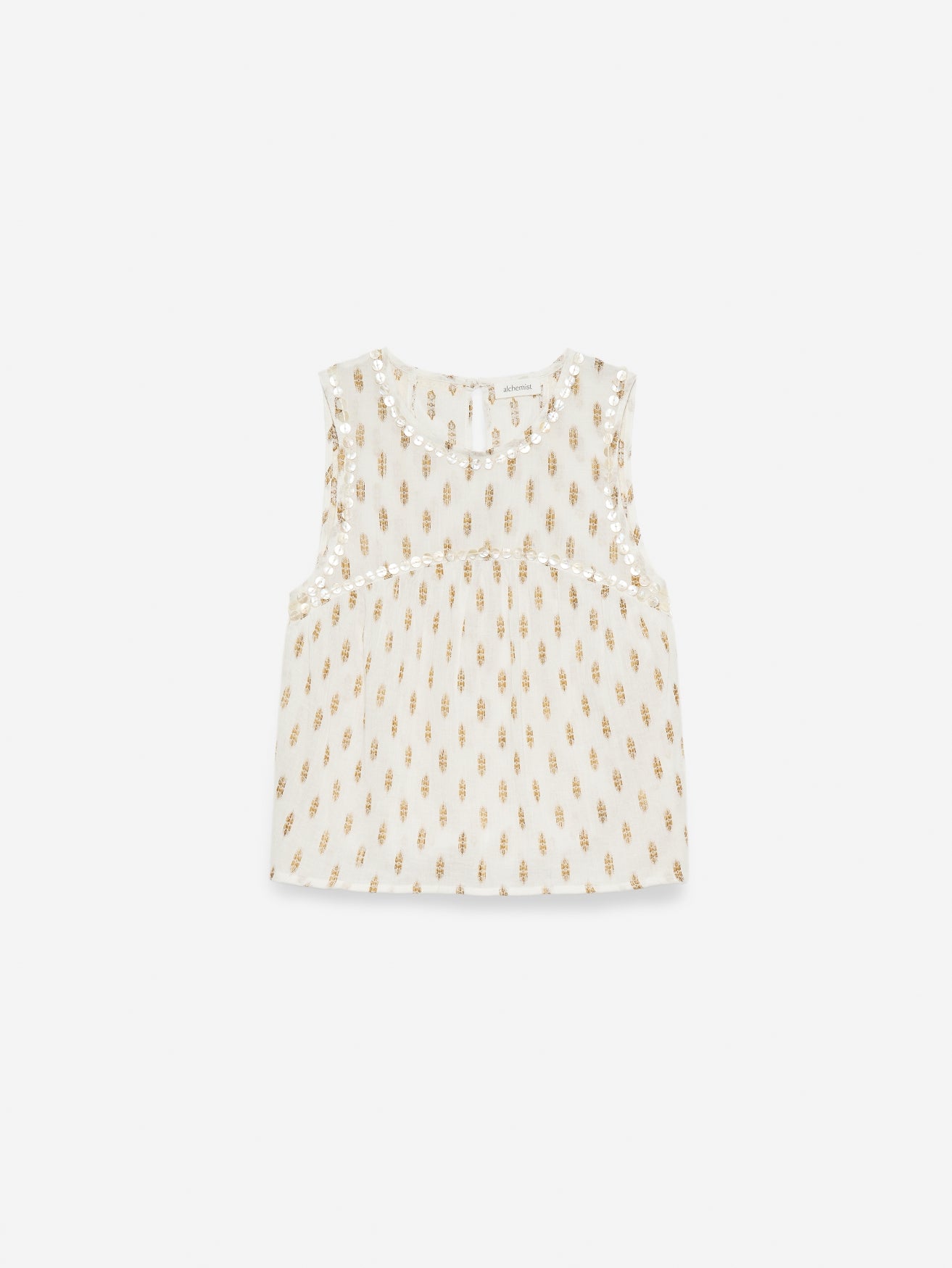 Top Chloe | Off White / Gold