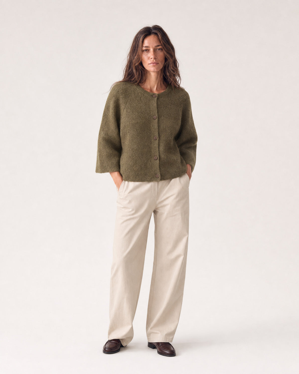 Cardigan Mimosa | Dark Khaki