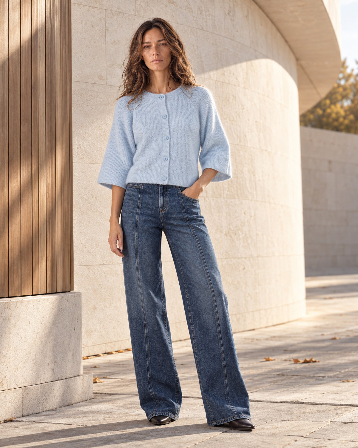 Cardigan Mimosa | Ice blue