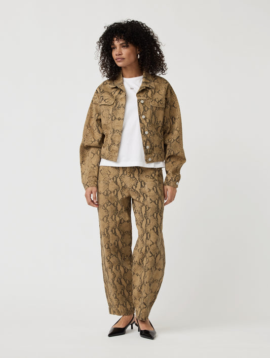 Pants Abbi | Khaki print