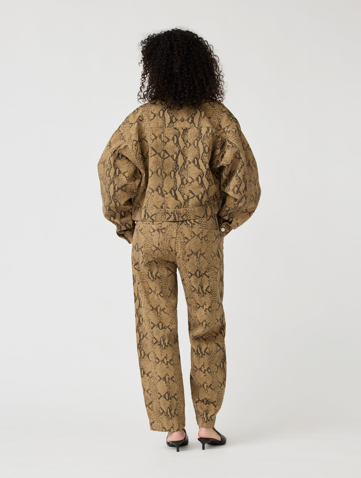 Pants Abbi | Khaki print
