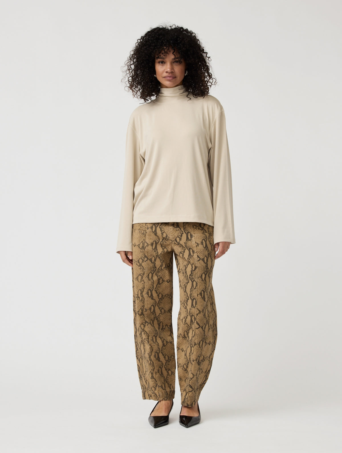 Pants Abbi | Khaki print